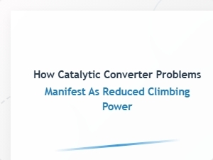 How Catalytic Converter Problems Reduce Engine Power